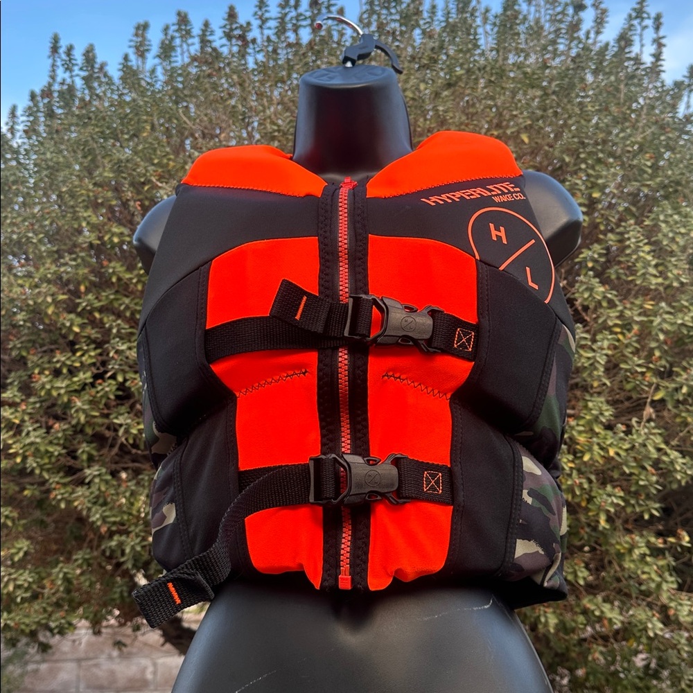 Hyperlite Orange and Black Life Vest - Picture 8 of 17